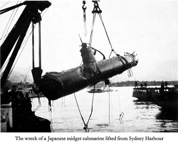 The wreck of a Japanese midget submarine lifted from Sydney Harbour