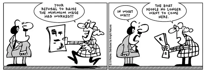 Fletcher, David 1952- :'Your refusal to raise the minimum wage has worked!!!' 13 February 2013