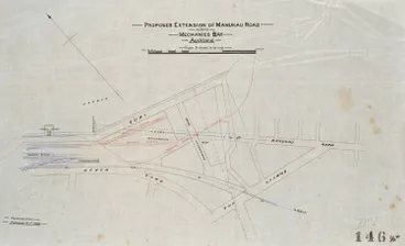 Image: Proposed extension of Manukau Road across Mechanics Bay Auckland