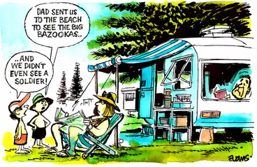 Image: Evans, Malcolm Paul, 1945- :Bazookas. 6 January 2014