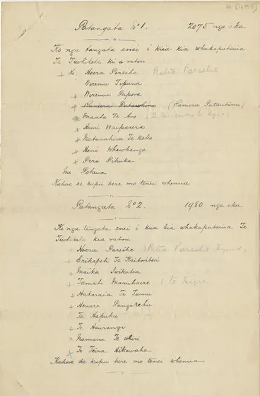 Image: Lease agreement, Pukehou land block