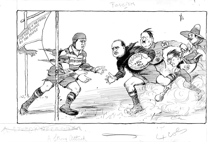 Lloyd, Trevor 1863-1937 :[Democracy versus Fascism] New Zealand Herald, 29 March 1933