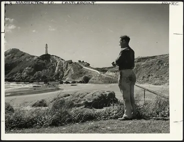 Image: Lighthouse-keeper Ken Armstrong, at Castlepoint, Wairarapa, Wellington