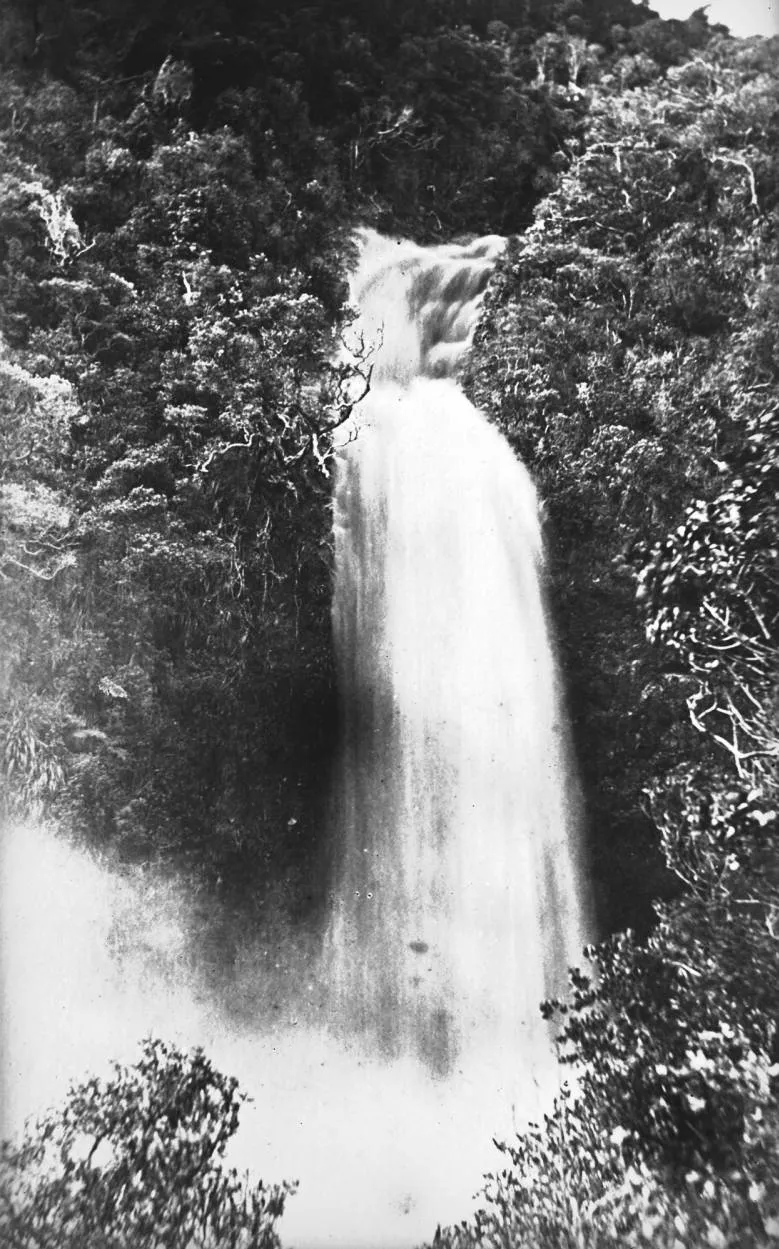 Waterfall at Karekare during a drive.