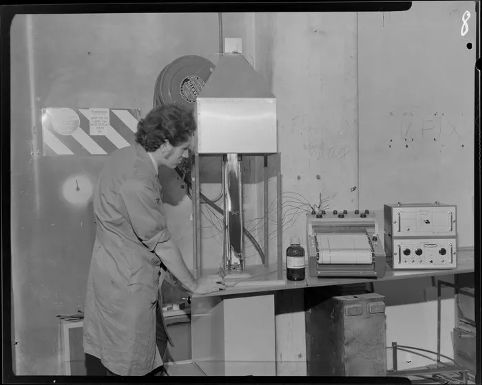 Sumpters, man conducting fire test