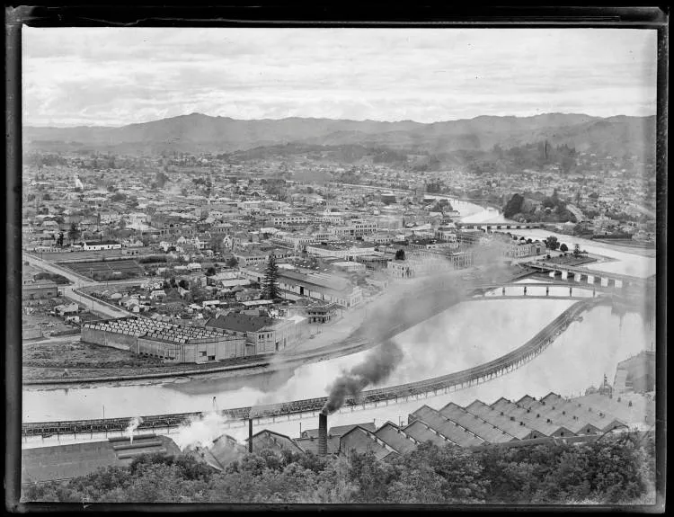 Gisborne from Kaiti Hill, 1934