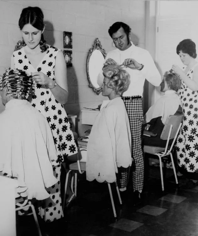 'Three stylists at work', Papatoetoe, 1969