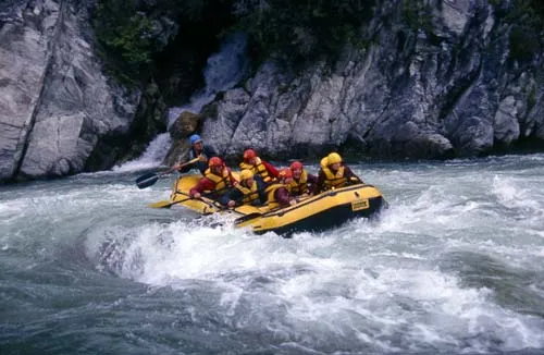 Rafting down the Buller River