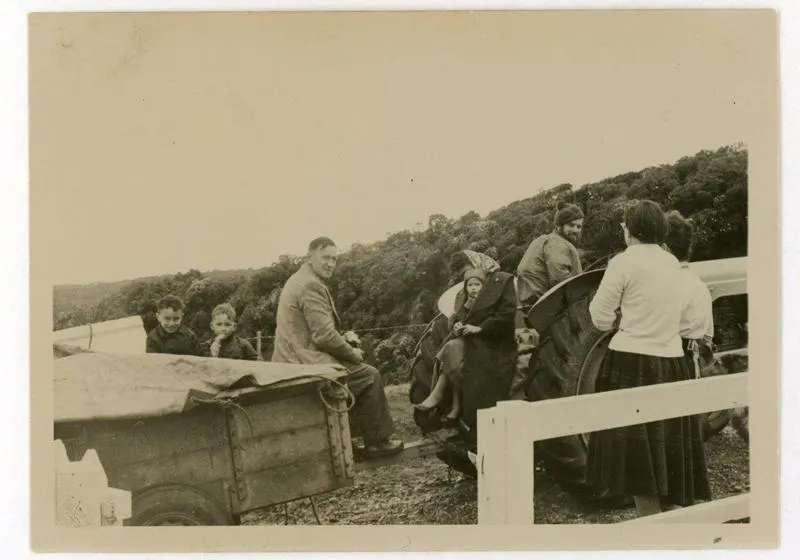 Photograph: Clark family on the move