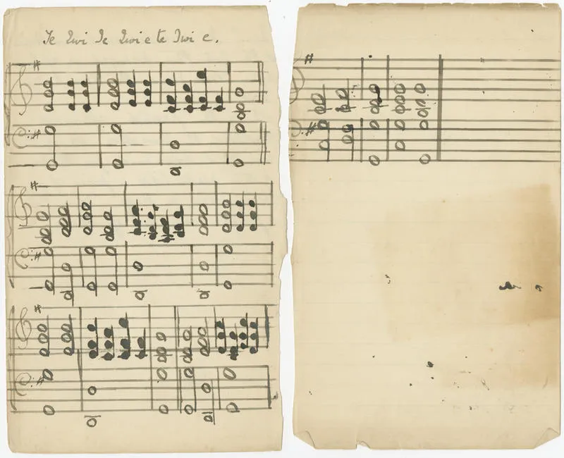 Musical score, Te Iwi, Te Iwi, e te Iwi e