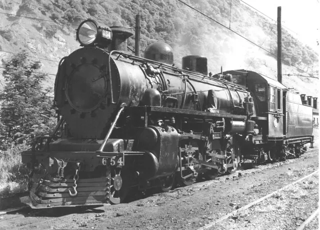 Aa 654 American Baldwin Loco [locomotive]. Low front view
