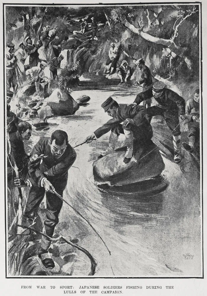 FROM WAR TO SPORT: JAPANESE SOLDIERS FISHING DURING THE LULLS OF THE CAMPAIGN