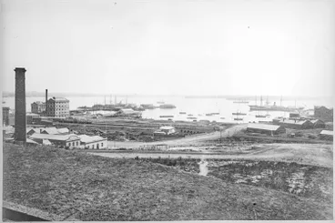 Image: Auckland waterfront and Waitematā Harbour from Albert Park