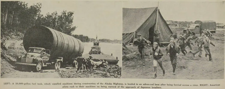 Opening of new Alaska highway gives America direct land access to air bases in Far North