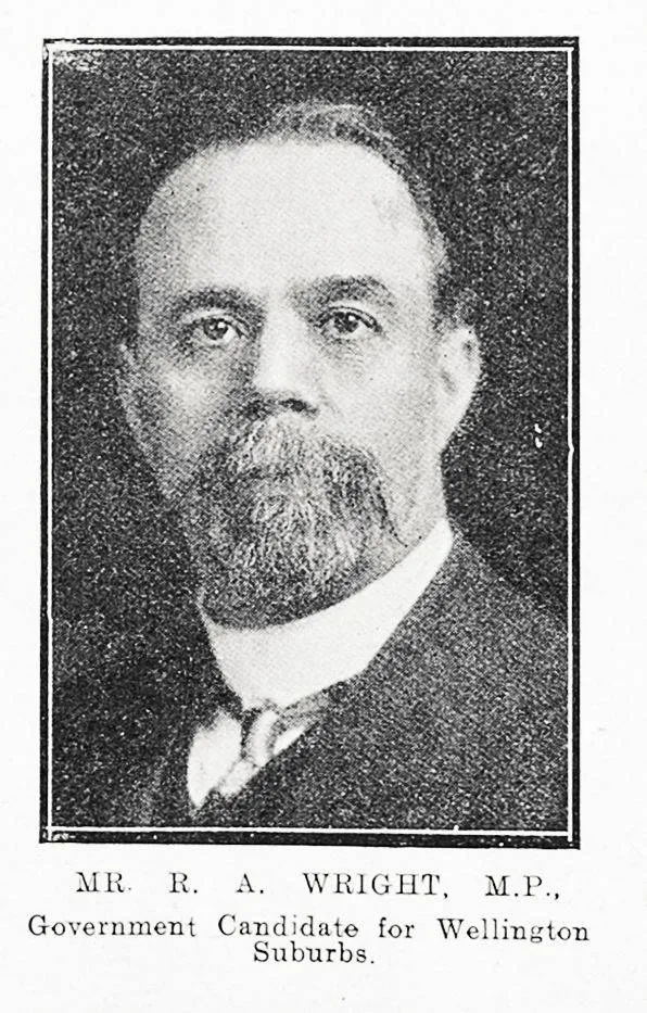 Mr R A Wright, MP, Government candidate for Wellington Suburbs