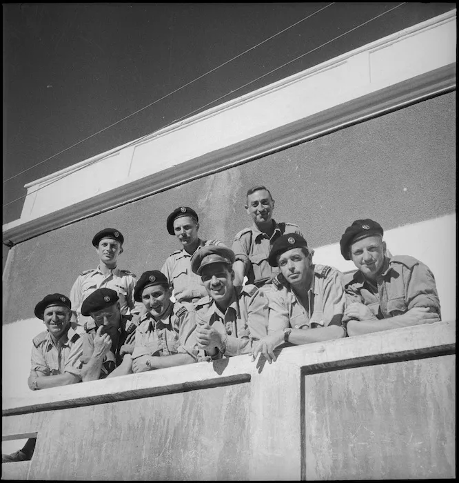 Officers of the Long Range Desert Group, Egypt, World War II - Photograph taken by M D Elias