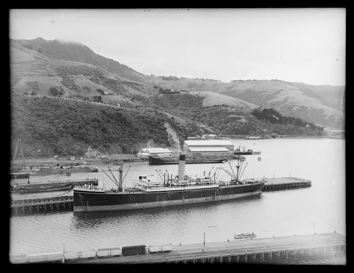 Steam ship Pakeha at Port Chalmers