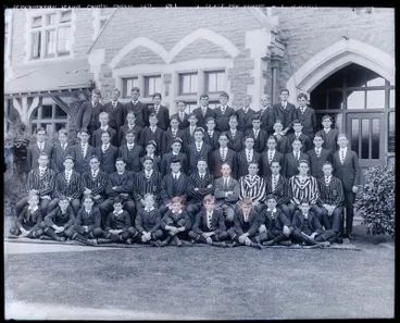 Image: Glass Plate Negative: Christ College group