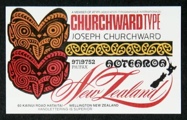 Image: Churchward Type Business Card