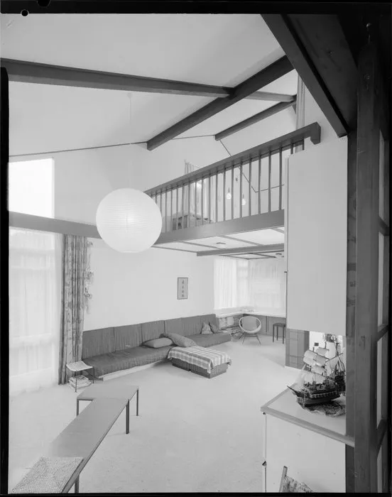 Living room of Wong house