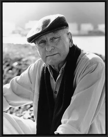 Image: Portrait of author Maurice Gee