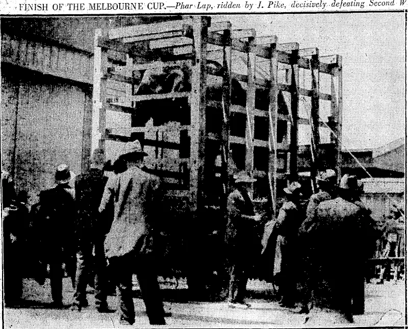 EveniDß Post" Fhoto. "AN'ELEPHANT IN A CRATE.—A":ihitlcen-yedr-old elephant, Jumbo, which yesterday aC Auckland by the U lunar oa. He was purchased- hythe Auckland City Council from the Hdbart Zoodo be a mate for Jamuna, the female elephant already at the Zoo. Jumbo ivas bom in India-in captivity, and , wastaken: t,OjHobdrt'iufrcii\ninctycarsold. :: (Evening Post, 13 November 1930)