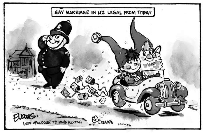Evans, Malcolm Paul, 1945- :Gay marriage now legal. 18 August 2013