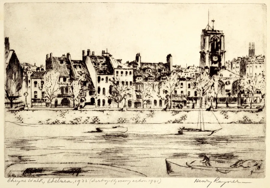 Cheyne Walk, Chelsea (destroyed by enemy action in 1941)