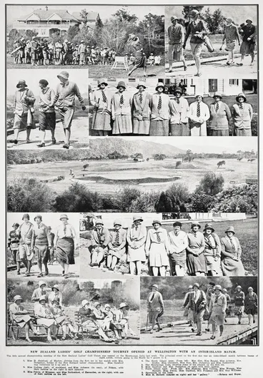 Image: New Zealand ladies' golf championship tourney opened at Wellington with an inter-Island match