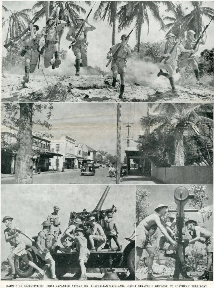 Darwin is objective of first Japanese attack on Australian mainland: great strategic outpost in Northern Territory