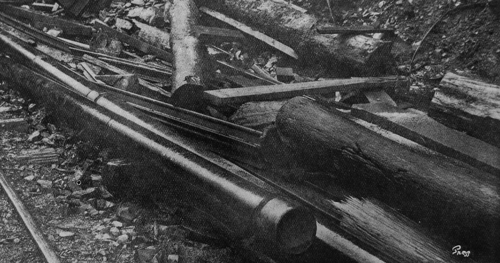 The airpipe through which the imprisoned men were fed