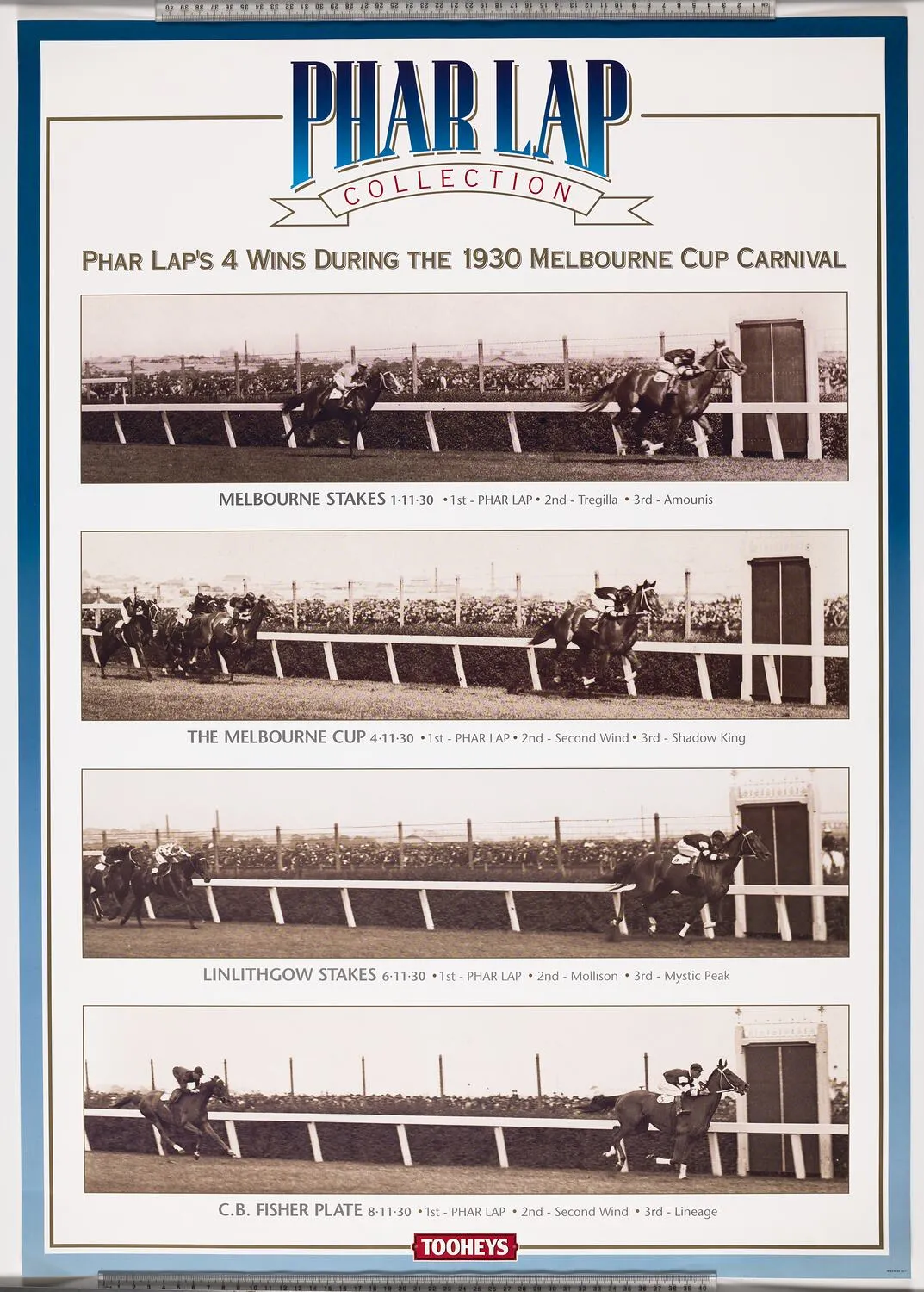 Poster - Tooheys, Phar Lap Collection, 1997
