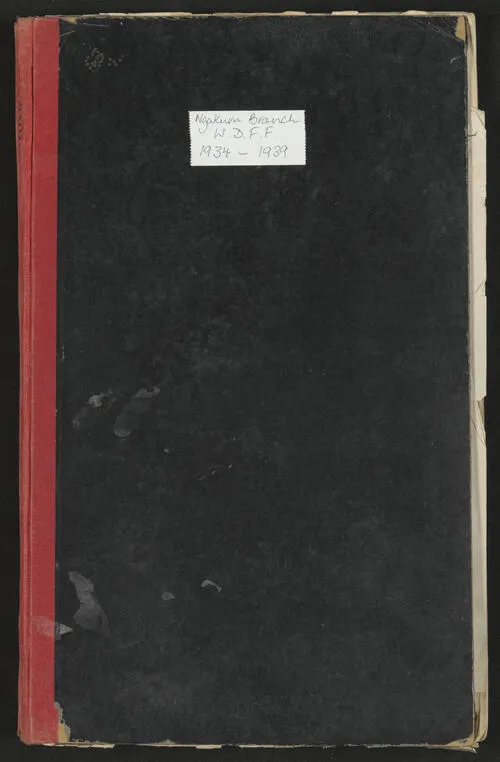 Minutes of the Ngākuru  branch of the Women's Division of Federated Farmers, 1934-1939