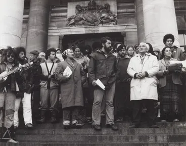 Image: Maori Land March. Protest, Parliament.