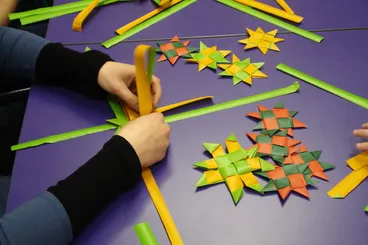 Image: Matariki star weaving