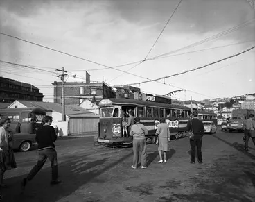 Image: NZ Tramways: last NZ Tram run Thorndon terminus to Newtown