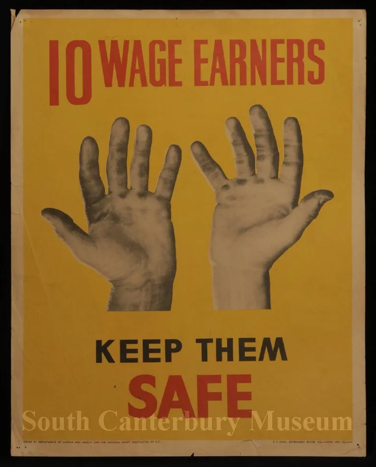 10 wage earners ...keep them safe [Department of Labour and Health safety poster] Poster