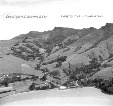 Image: Allandale near Governors Bay. The poplar trees ... (4725/4782)