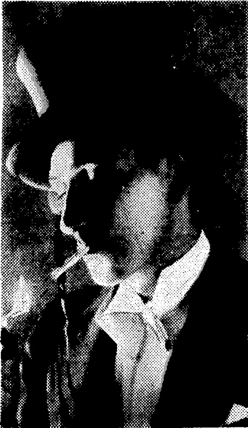 Dave James, the "mad magician," who is a member of the Hart-O'Brian Revue Company, which is presenting a new programme at the St. James Theatre from tomorrow. (Evening Post, 26 March 1936)