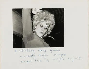 Image: Tina at 'Gay Lib Dance Party', Auckland, 1974