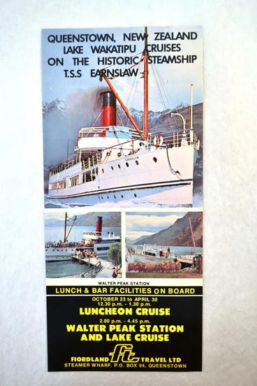 Image: Brochure Steamship T.S.S. Earnslaw
