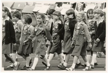 Brownies marching for the Queen Image: Brownies marching for the Queen