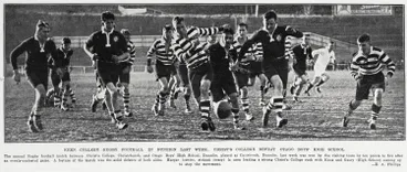 Image: Keen College Rugby Football In Dunedin Last Week: Christs College Defeat Boys' High School