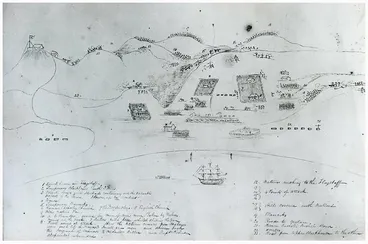 Kororāreka (Russell): After the Fire, 1845 Image: Kororāreka (Russell): After the Fire, 1845