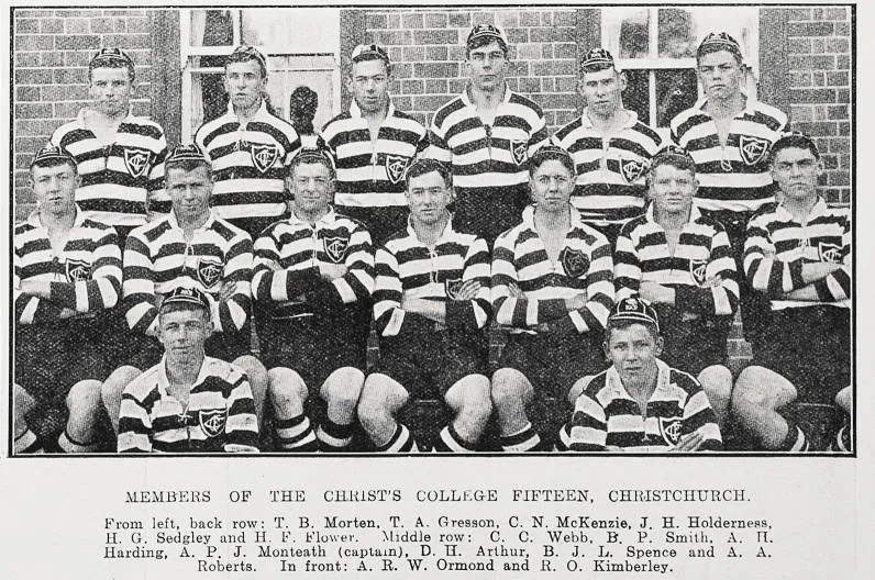 Members of the Christ's College fifteen, Christchurch