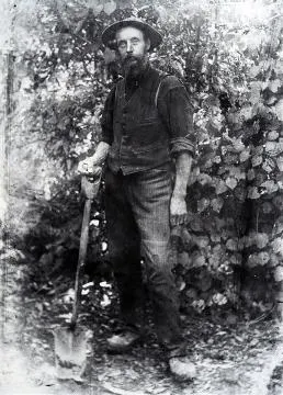 Walters the gardener at "The Gums," Taita