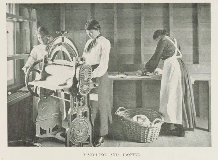 Mangling and ironing