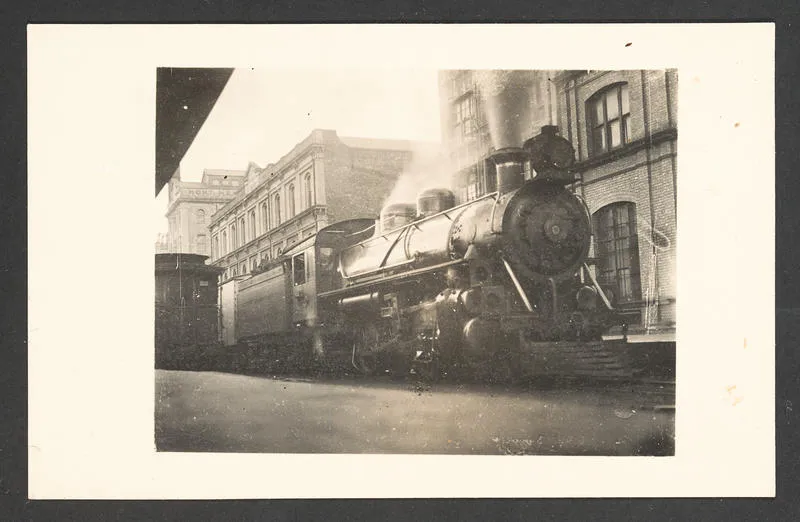 Steam locomotive at Queen Street Railway Station