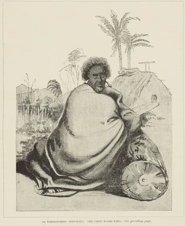 Te Wherowhero (Potatau), the first Māori king Image: Te Wherowhero (Potatau), the first Māori king
