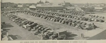 Image: New parking place for Hamilton motor-vehicles: accommodation in Garden Place area